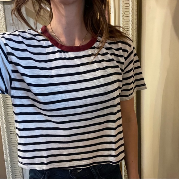 Striped Cropped Tee by Splendid - Picture 4 of 5